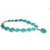 Turquoise Handmade Necklace "Plat-V"...ON SALE!